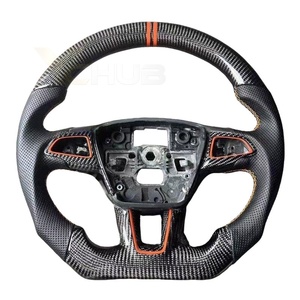 <span class=keywords><strong>Funda</strong></span> de <span class=keywords><strong>Volante</strong></span> Deportiva de Cuero y Fibra de Carbono Real para Focus (RS ST ST-Line) 2015-2018 Kuga Ecosport - Product Image 6