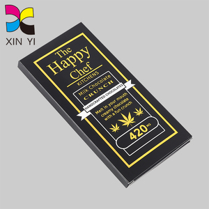 Factory High Quality Custom Logo Aluminum Foil Paper Box Chocolate Bar Packaging Box