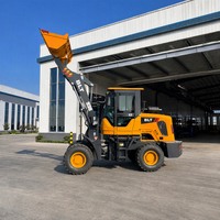 Chargeuse sur pneus, engin de construction, moteur diesel, pompe hydraulique, roulement, godet avant pour projets d'infrastructure sur site