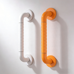 Maniglioni di Sicurezza Moderni Antiscivolo in ABS/Nylon e Acciaio, Montati a <span class=keywords><strong>Parete</strong></span>, <span class=keywords><strong>per</strong></span> Bagni <span class=keywords><strong>per</strong></span> Disabili e Supporto alla Mobilità nel Bagno - Product Image 2