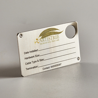 Placa de identificación de información de código QR de empresa de señalización de metal de corrosión de acero inoxidable de alta calidad personalizada