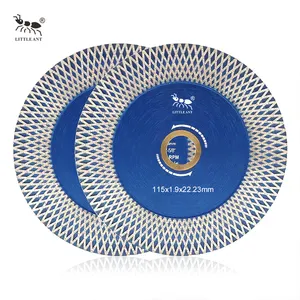 LITTLE ANT Diamond Turbo Corrugated Continuous Rim Saw Blade Cutting Grinding Disc for Ceramic Porcelain Tile Refurbishing