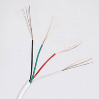 Kabel Data USB 4 Inti Putih 28AWG dengan Selubung Kawat