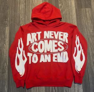 Sweat-shirts pour hommes, style streetwear, personnalisés, effet délavé, avec appliques brodées et patchs. - Product Image 2