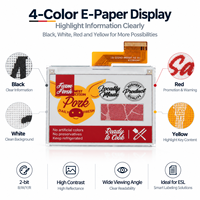 Module d'affichage EPD basse consommation Kingtech OEM 4,2 pouces 400x300, écran E-Paper quadricolore avec mode veille profonde