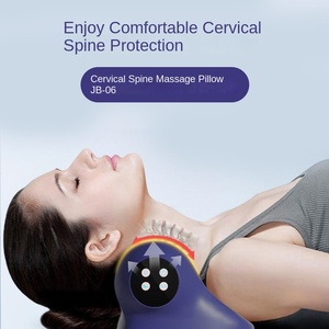 C-Curve Infravermelho Compressa Quente Pescoço Massageador Ajuste Multi-Engrenagem Aquecimento Vibração Dupla Finalidade Cervical Travesseiro Pé Massageador - Product Image 4