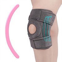Attelle de genou en néoprène épaisse antidérapante personnalisée AOFIT avec fermeture auto-agrippante pour la protection et le soutien sportifs unisexes