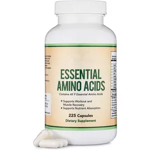 Essential Amino Acids Capsules of All 9 Essential Aminos (EAA) and all Branched Chain Amino Acids For Countless Bodily Functions