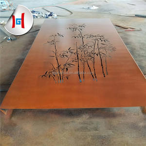 Corten Steel Garden Edge <span class=keywords><strong>Cascada</strong></span>/Piscina Weathering Steel Grabado láser Técnica laminada en caliente para doblar Corte de soldadura - Product Image 3