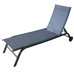 Five-Position Adjustable Outdoor Bamboo Chaise <b>Lounge</b> <b>Chair</b> UV Resistant Modern Design for Courtyard Park Pool Side Living Room - Product Image 1