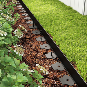 Bordure de pelouse en plastique 40F de 4 pouces de haut Bordure de paysage pour pelouse et jardin - Product Image 6