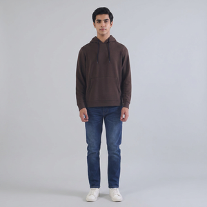 Sudadera con Capucha de Algodón French Terry de Alta Calidad para Hombre, Estilo Desgastado, Bordado Personalizado, Lavado Ácido, Corte Recortado, Cremallera Completa, Diseño de Parches - Product Image 1