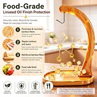 Bamboe bananenhouder met fruitplateau
