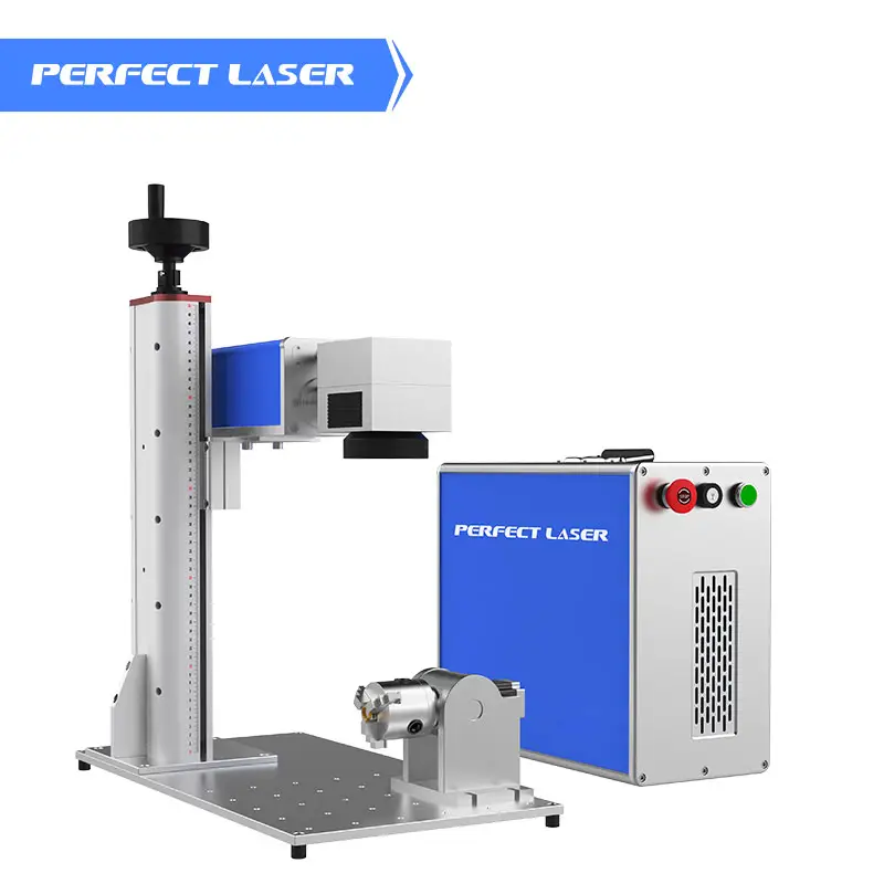 Mesin Pengukir Cincin Laser Serat Mini Putar, Laser Sempurna untuk Tanggal Khusus/Nama/Simbol/Huruf