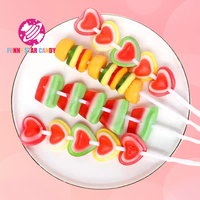 Bonbons de Noël personnalisés Vente en gros Hamburger à la pastèque en forme de cœur de cola Bonbons à mâcher fruités Bonbons doux