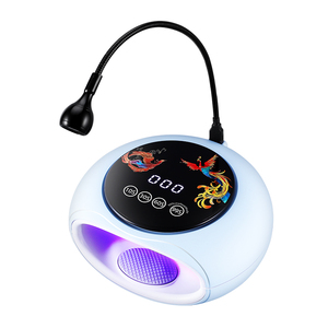 Lampe à ongles LED UV haute performance 128W, séchoir électrique avec lumière rouge 660nm pour les soins de la peau, prise américaine - Product Image 6