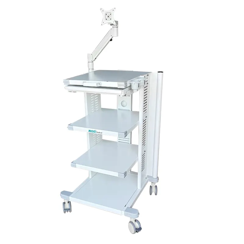 Ce Iso MGE-MT7 Medige Endoscopie Kar Met Swing Arm Endoscopie Trolly Enteroscoop Mobiele Endoscopische Kar Endoscoop Trolley