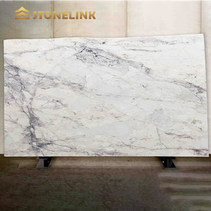 Mármol Breccia <span class=keywords><strong>Capria</strong></span>, Base Blanca con Vetas Azules, Grises y Marrones, Piedra Natural para Paredes y Pisos de Cocina y Baño - Product Image 1