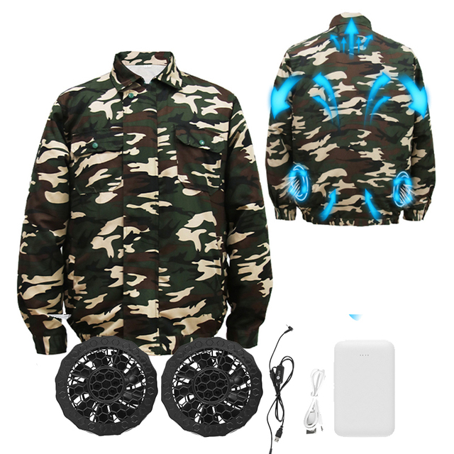 Cheap Hot Summer Smart Fan Cooling Jacket Clothing Rechargeable Battery Powered air Conditioned Coat for Labors