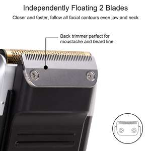 Kemei KM-2026 <span class=keywords><strong>professionnel</strong></span> 2-en-1 <span class=keywords><strong>tête</strong></span> <span class=keywords><strong>chauve</strong></span> tondeuse outil de toilettage feuille <span class=keywords><strong>rasoir</strong></span> <span class=keywords><strong>rasoir</strong></span> électrique sans fil avec affichage LED - Product Image 5