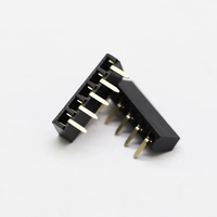 Échantillons gratuits Positions de pas de 2.54mm 02 ~ 40pin Hauteur 5.0mm Angle droit Connecteur femelle à une rangée