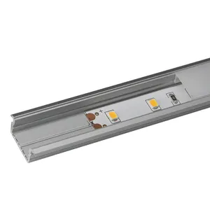 VST Recessed Mounted Super Quality Extrusion Led Aluminum Profile With Diffused PC Cover For Cabinet Lighting Decorations