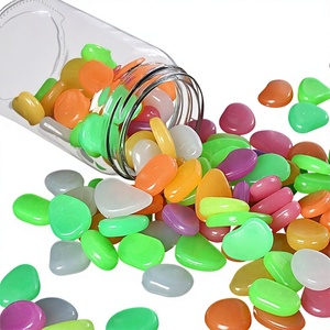 Galets <span class=keywords><strong>de</strong></span> verre lumineux colorés pour spa, salle <span class=keywords><strong>de</strong></span> bain, mosaïque luminescente pour jardin, allée, aquarium, décoration - Product Image 1