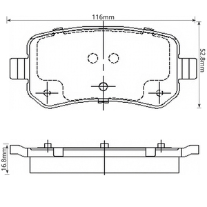 Nueva pastilla de freno semimetálica Premium ANTECH para CARAVAN/<span class=keywords><strong>VOLVER</strong></span> (CKD)-30000-100000kms Garantía - Product Image 6