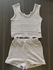 Vêtements pour bébé fille 2022, ensemble de vêtements pour fillettes, ensemble d'été avec débardeur et short en tricot, logo personnalisé, ensemble de shorts pour enfants, filles - Product Image 6