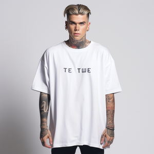 우수한 품질 사용자 정의 100% 코튼 헤비급 화이트 자수 솔리드 패턴과 편안한 목 대형 티셔츠 - Product Image 6