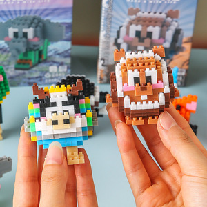 Bricks Micro Particle Building Blocks Classic Of Mountains And Seas Mini Figures Assembly Toy For Children 100-200 Pcs - Product Image 3