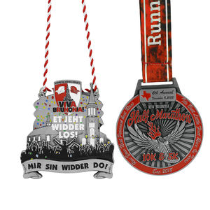 नरम तामचीनी डिजाइन के साथ कस्टम गोल्ड प्लेटेड 3 डी स्पोर्ट्स मेडल - Product Image 2