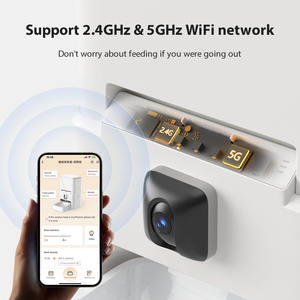 Mangeoire automatique pour animaux de compagnie Elecpet 6L 2K HD Camera 5G Wifi avec alerte de pénurie alimentaire Protection de la vie privée Distributeur de nourriture pour chien et chat - Product Image 5