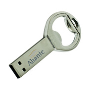 USKY 100% kustom merek kunci pembuka botol cle usb memori dapat pembuka pendrive stick 1gb 2gb 4gb 8gb disk grosir usb flash drive