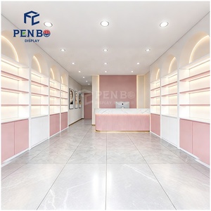 Diseño Interior de Clínica de Belleza, Spa y Salón Premium, Mostrador de Recepción Personalizado y Estantes de Exhibición de Productos para <span class=keywords><strong>Boutique</strong></span> de Belleza - Product Image 5