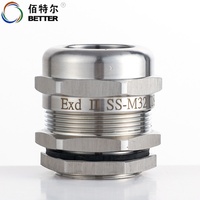 Presse-étoupe étanche à bas prix en acier inoxydable 304, anti-explosion, M36*2 pour câbles de 15-22 mm, fixation et étanchéité