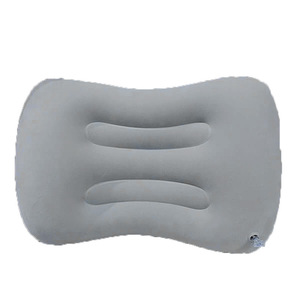 Almohada inflable cuadrada para viaje, con soporte lumbar, inflable por presión, portátil, plegable, con superficie flocada, para exteriores. - Product Image 5