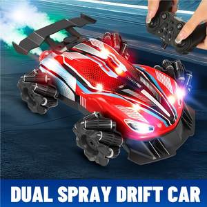 Coche de Control Remoto con Doble Pulverización y Luces, Coche RC de Acrobacias con Efectos LED Geniales y Demostración con una Sola Tecla - Product Image 4