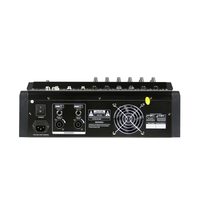 Console de mixage audio professionnelle 6 canaux avec amplificateur de puissance 2x350W, 16 effets numériques pour DJ, scène, concert, LIVE