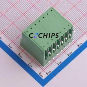 JL15EDGRH-38114G01 Plug-in Terminal Block Bent Lead Through Hole,P=3.81mm Board-to-Board / Socket - Closed 2x7P 3.81mm Green - Product Image 2