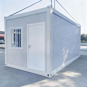 Casa Contenedor Modular <span class=keywords><strong>de</strong></span> Lujo Moderna, Resistente a Huracanes, <span class=keywords><strong>de</strong></span> 20 pies, Desmontable, para Uso Escolar o Comercial, Totalmente <span class=keywords><strong>de</strong></span> Acero, Fácil <span class=keywords><strong>de</strong></span> Almacenar y Transportar - Product Image 1