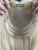 Topper en dentelle suisse 100% cheveux humains pour femmes, cheveux clairsemés, ligne de cheveux invisible, respirant, cheveux vierges Remy avec cuticules alignées
