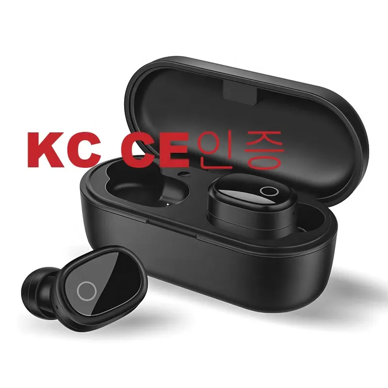 נוסע פרטי KC CE אלחוטי אמיתי TWS אוזניות אוטומטי מתג עם טעינת מקרה Sweatproof אוזניות אוזניות