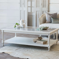 Table basse moderne et luxueuse de style Wabi-sabi en bouleau massif avec plateau en bois finition naturelle, idéale pour le salon