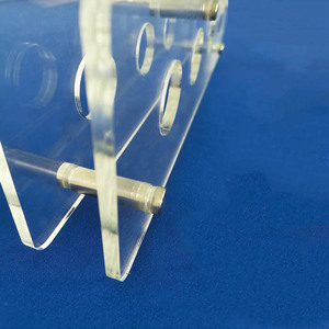 Étagère à vin murale décorative personnalisée en acrylique, support à bouteilles en lucite pour <span class=keywords><strong>bar</strong></span> - Product Image 3