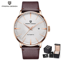 Montre automatique mécanique de luxe pour homme PAGANI Design 2770, bracelet en cuir, étanche, montre de style classique avec mouvement ETA