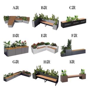 ม้านั่งปลูกต้นไม้กลางแจ้ง Y982D ทำจากอลูมิเนียมอัลลอยด์ เหมาะสำหรับสวนสาธารณะ ถนน ห้างสรรพสินค้า ลานบ้าน และพื้นที่พักผ่อนสาธารณะ - Product Image 6