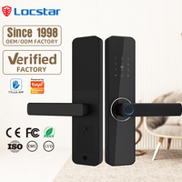 Serrure de porte intelligente électrique TTlock Tuya Wifi, contrôle à distance, carte, mot de passe, empreinte digitale, numérique, extérieure, pour porte d'entrée