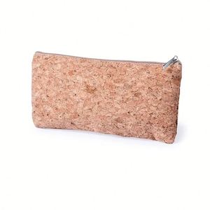 Bolsa de Almacenamiento de Cosméticos Ecológica de Madera, Tela y Corcho con Cierre y Logotipo Personalizado, Regalo Promocional - Product Image 2
