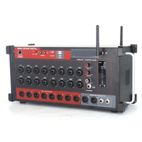 Mezclador Digital Profesional AFS16 de 16 Canales para Montaje en Rack, Caja de Audio Blanca con Control Remoto Inalámbrico Wi-Fi y BT, Control por Tablet
